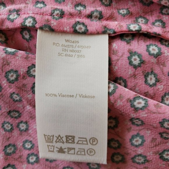 BODEN W0426 Pink v-Neck Shirt Blouse Size US 8 - Picture 7 of 8